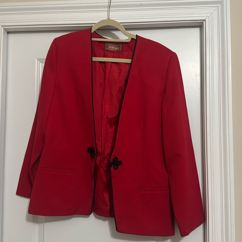 Worthington Red Blazer size 14